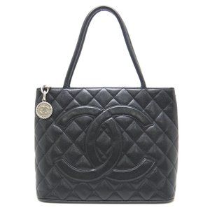 Chanel Tote Bag Caviar Skin Black